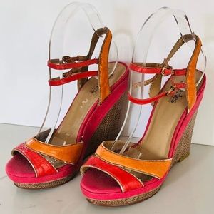 Charles David Wedge Sandals size 7.5